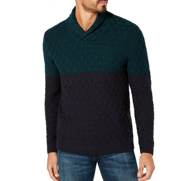🟡3/$20 Tasso Elba Cable Knit Sweater NWT - Picture 1 of 2